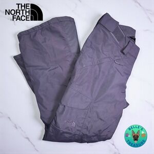 The North Face Womens Medium Freedom Snow‎ Ski Pants Gray Waterproof Adjustable